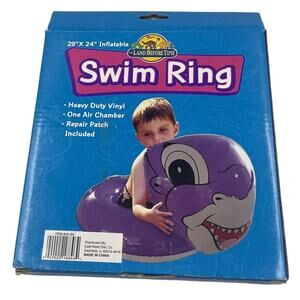 Vintage Land Before Time Ducky Water Swim Ring 29x24 Inflatable Heavy Vinyl RARE